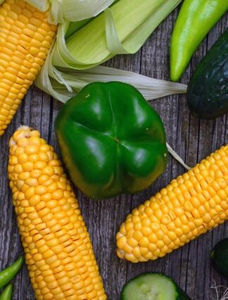 Maize + Green-peppers